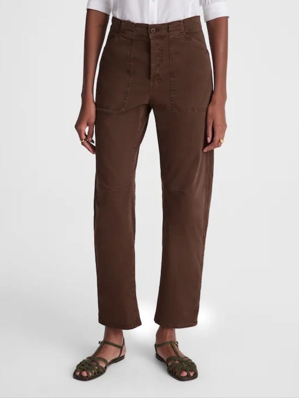 NWT Madewell The Darted Barrel-Leg Utility Pant Size 28 - Picture 3 of 10